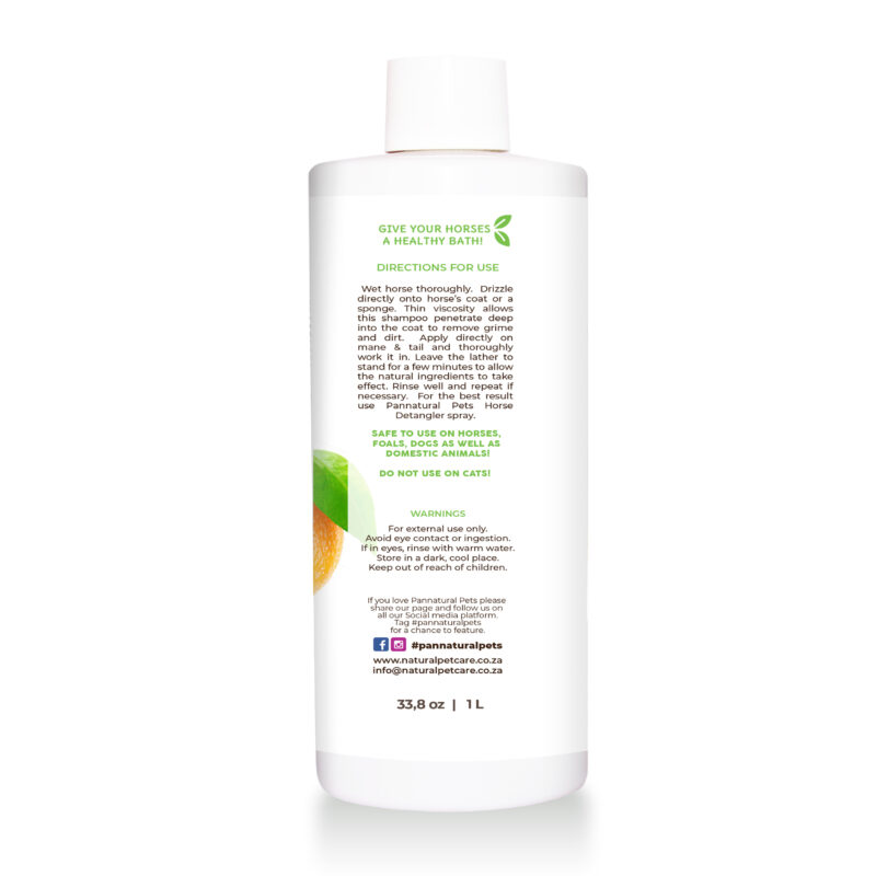 Natural Horse Shampoo Itch Free and Clean Pannatural Pets