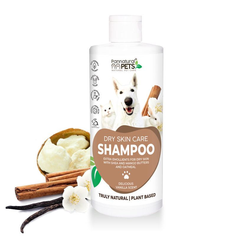 Natural Pet Shampoo Dry Skin Care Vanilla Pannatural Pets
