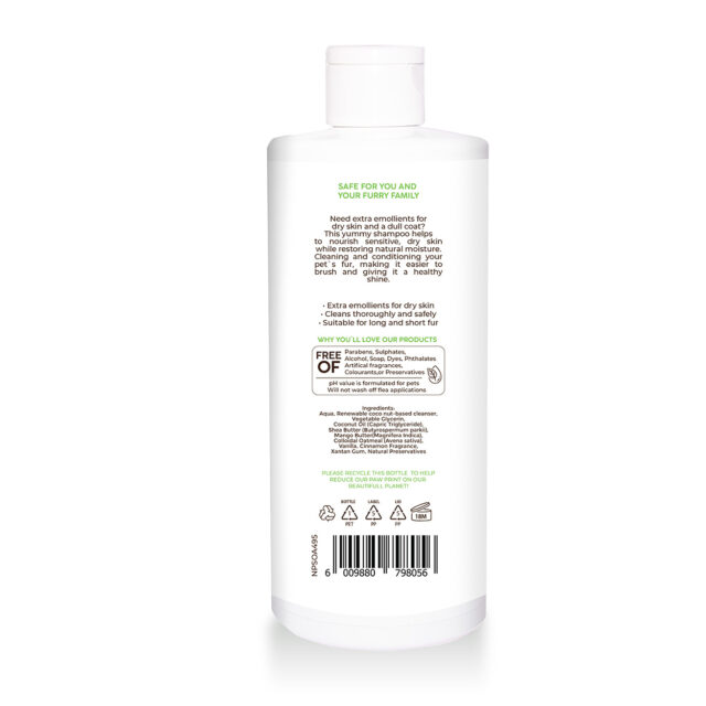 Natural Pet Shampoo Dry Skin Care Vanilla Pannatural Pets