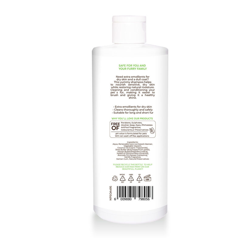 Natural Pet Shampoo - Dry Skin Care Vanilla - Image 3