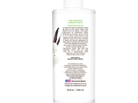Natural Pet Shampoo Dry Skin Care Vanilla Pannatural Pets