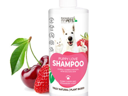 Natural Pet Shampoo Puppy Love Strawberry Pannatural Pets