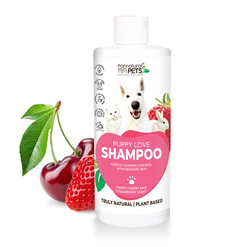 Natural Pet Shampoo Puppy Love Strawberry Pannatural Pets
