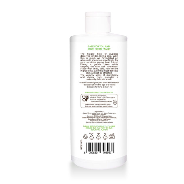 Natural Pet Shampoo Puppy Love Strawberry Pannatural Pets