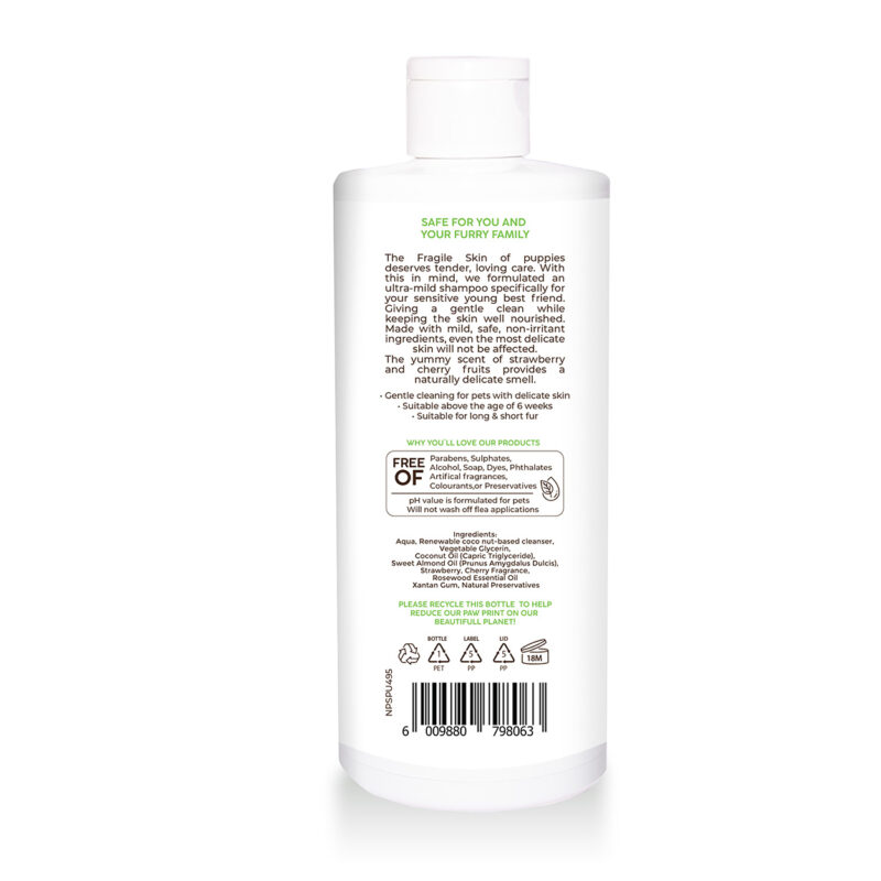 Natural Pet Shampoo Puppy Love Strawberry Pannatural Pets