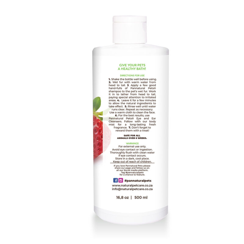 Natural Pet Shampoo Puppy Love Strawberry Pannatural Pets