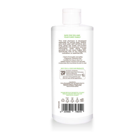 Natural Pet Shampoo Hypo Allergen Pannatural Pets