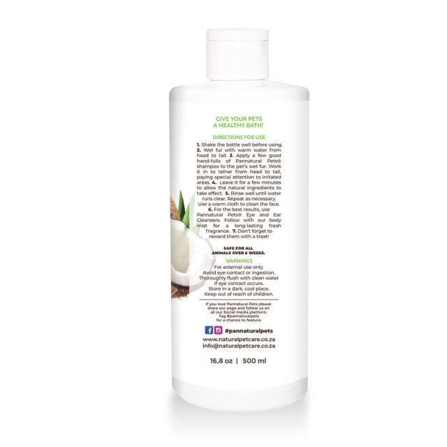 Natural Pet Shampoo Hypo Allergen Pannatural Pets