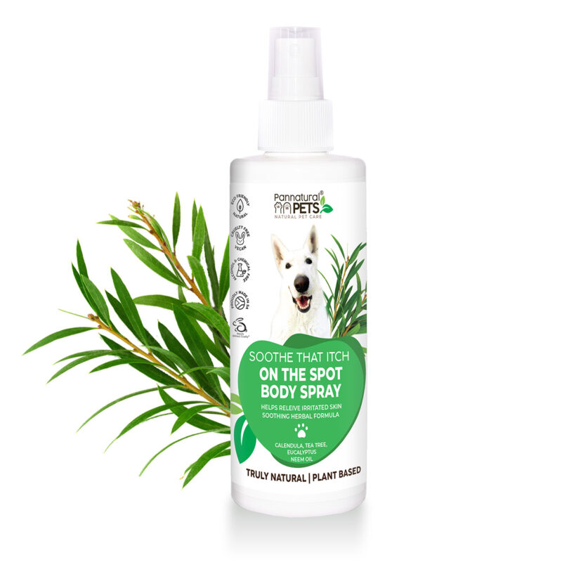 Natural Pet Spray On The Spot Soothe That Itch Pannatural Pets