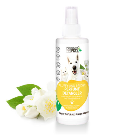 Natural Pet Spray Detangler Perfume Fluffy and Bright Jasmine Pannatural Pets