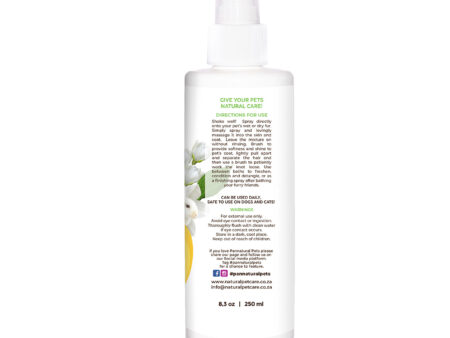 Natural Pet Spray Detangler Perfume Fluffy and Bright Jasmine Pannatural Pets