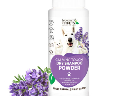 Natural Pet Dry Shampoo Powder Calming Lavender Pannatural Pets