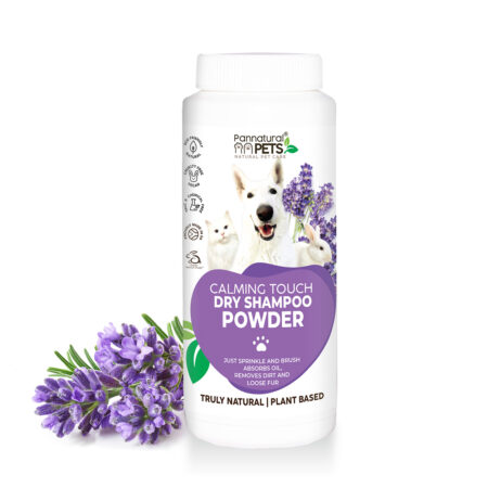 Natural Pet Dry Shampoo Powder Calming Lavender Pannatural Pets