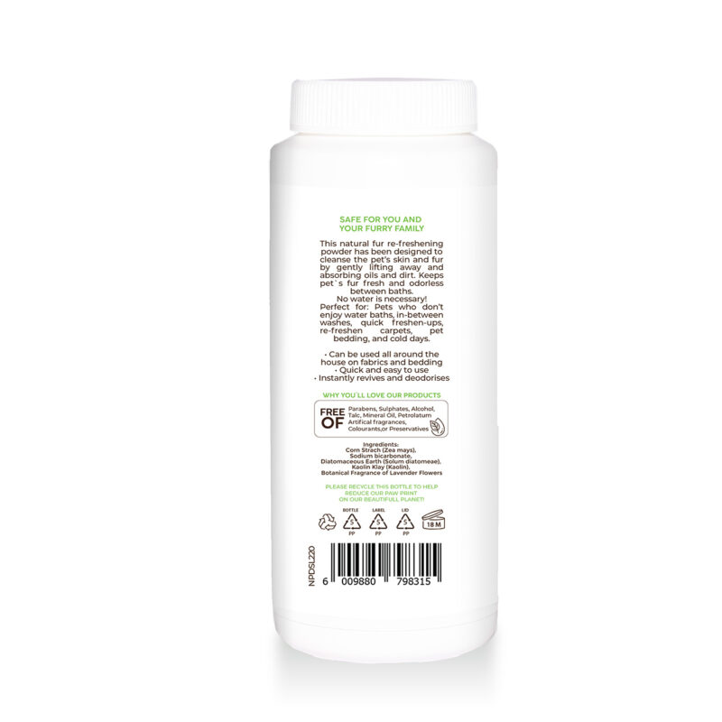Natural Pet Dry Shampoo Powder Calming Lavender Pannatural Pets