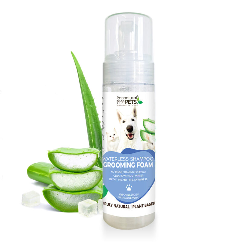 Natural Pet Dry Grooming Foam Pump Pannatural Pets