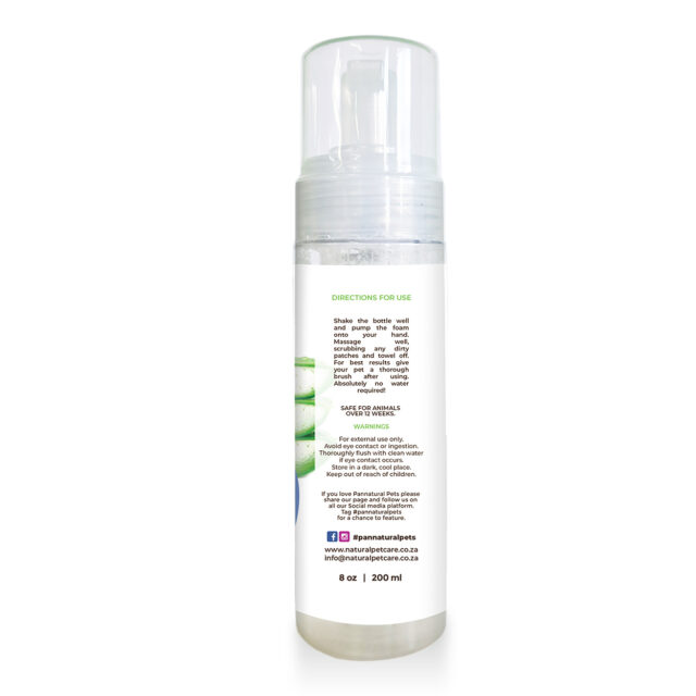 Natural Pet Dry Grooming Foam Pump Pannatural Pets