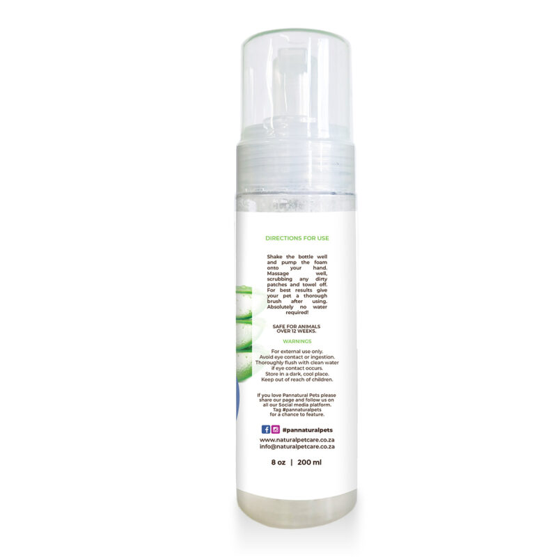 Natural Pet Dry Grooming Foam Pump Pannatural Pets