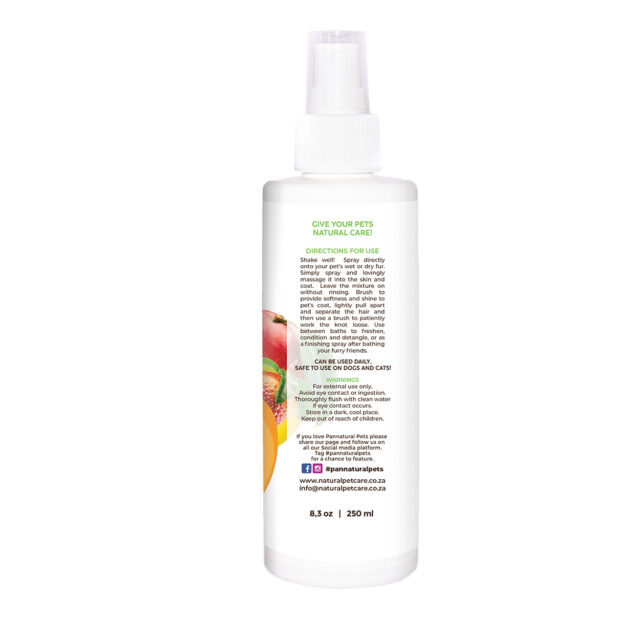 Natural Pet Spray Detangler Perfume Shed Patrol Mango Pannatural Pets