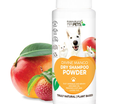 Natural Pet Dry Shampoo Powder Divine Mango Pannatural Pets