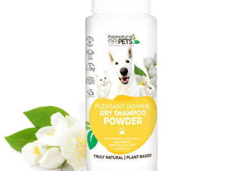 Natural Pet Dry Shampoo Powder Jasmine Blossom Pannatural Pets