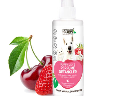 Natural Pet Spray Detangler Perfume Puppy Love Strawberry Pannatural Pets