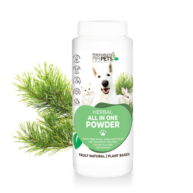 Natural Pet Dry Shampoo All In One Powder Pannatural Pets