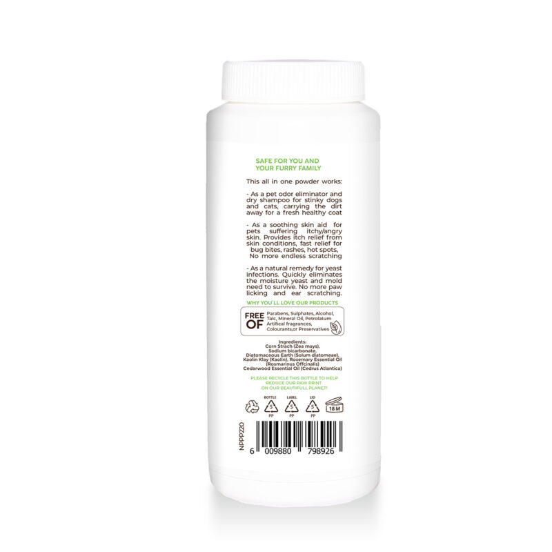 Natural Pet Dry Shampoo All In One Powder Pannatural Pets