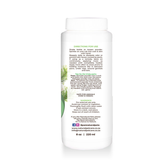 Natural Pet Dry Shampoo All In One Powder Pannatural Pets