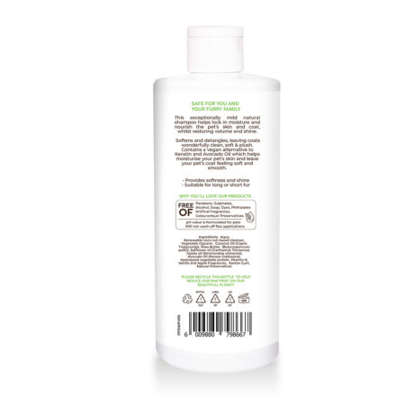 Natural Pet Shampoo WONDER PLUSH Pannatural Pets
