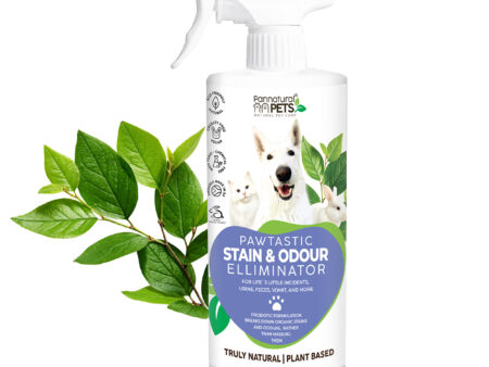 Pannatural Pets Natural stain and Odour Eliminator Spray Probiotics Htpo Allergenic Non Fragranced