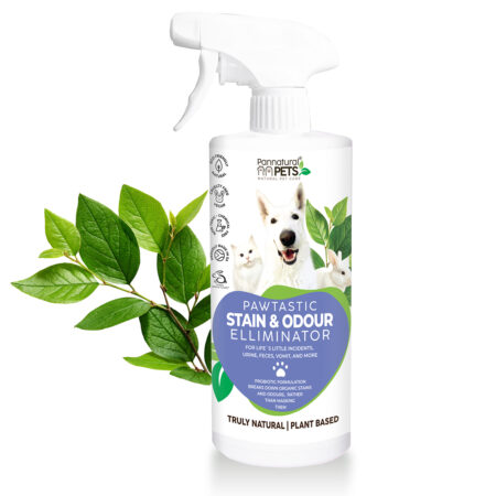 Pannatural Pets Natural stain and Odour Eliminator Spray Probiotics Htpo Allergenic Non Fragranced